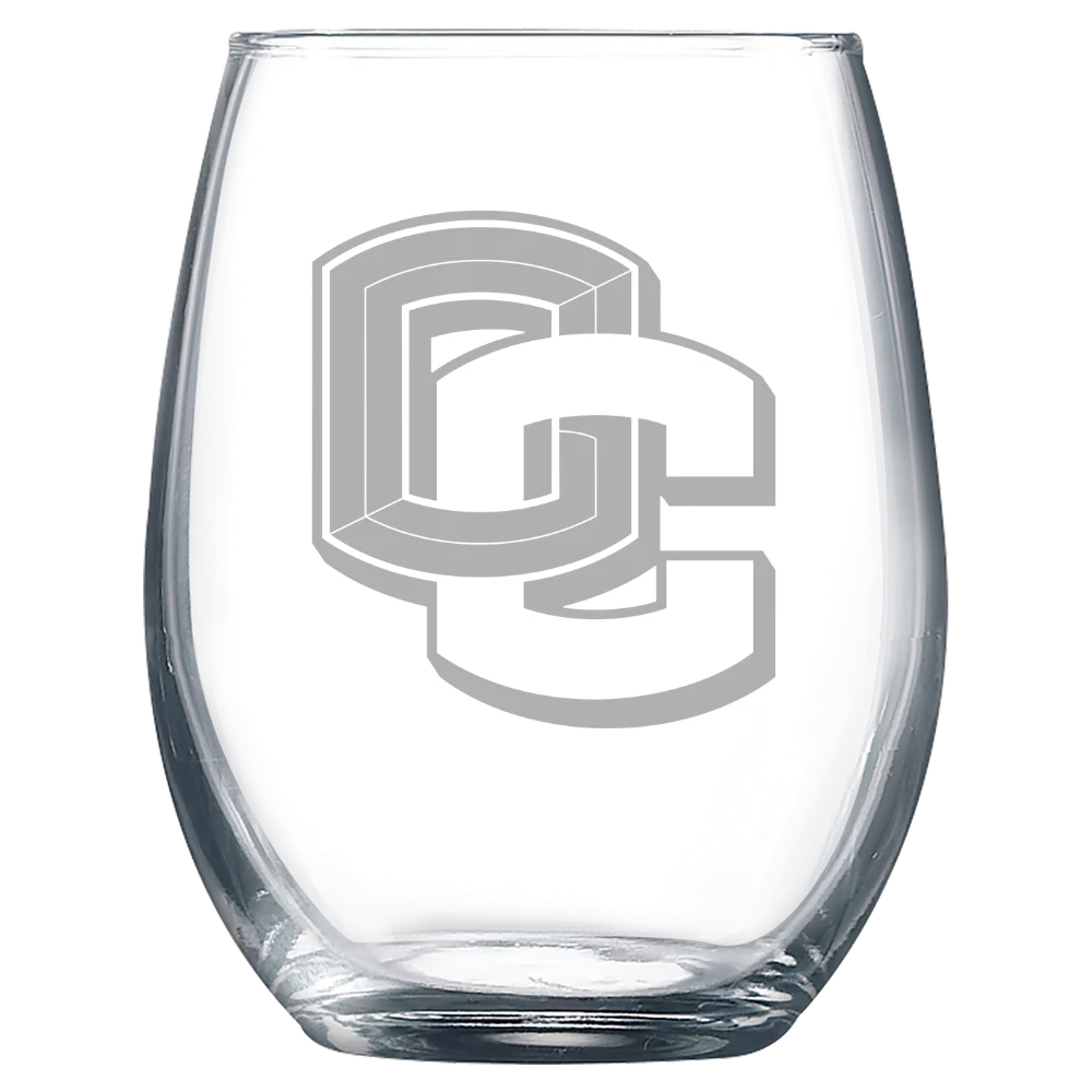 Oberlin College Polar Camel 9 oz. Stemless Wine Glass
