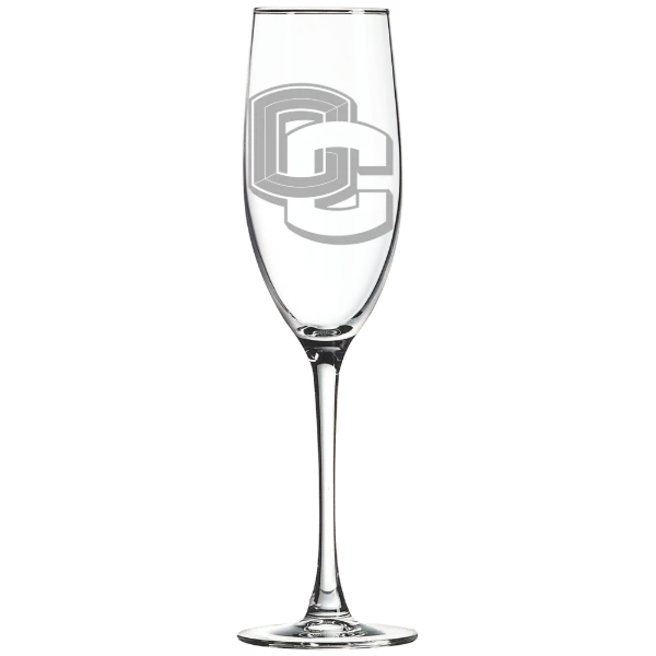 Oberlin College Polar Camel 8 oz. Champagne Flute
