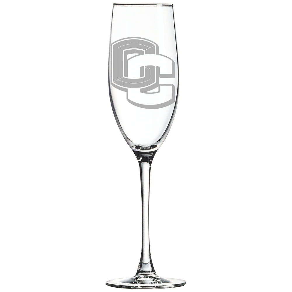 Oberlin College Polar Camel 8 oz. Champagne Flute
