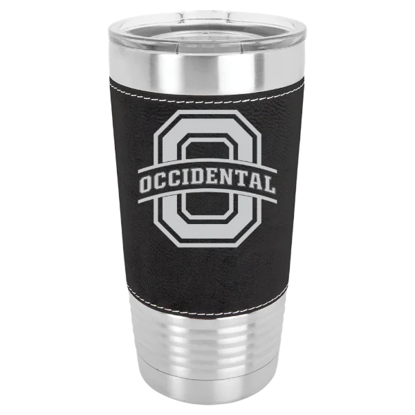 Occidental College Polar Camel 20 oz. Leatherette Grip Tumbler with Standard Lid