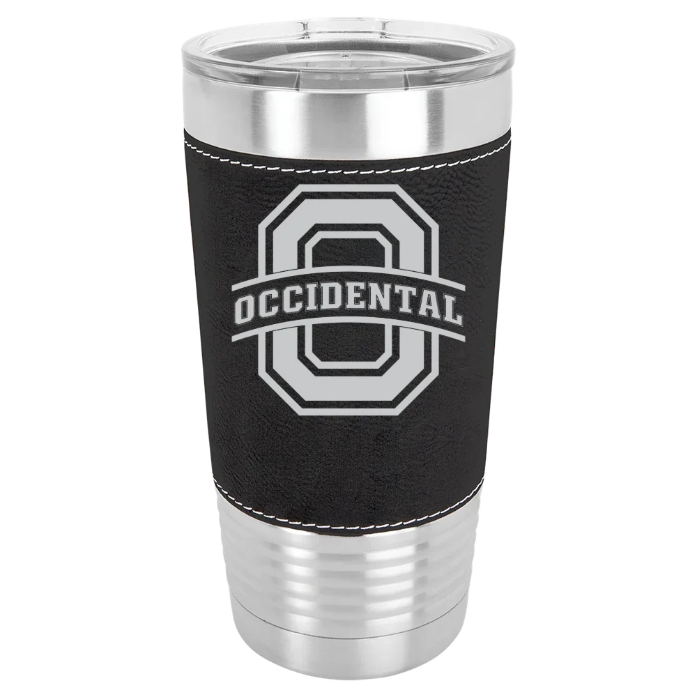 Occidental College Polar Camel 20 oz. Leatherette Grip Tumbler with Standard Lid