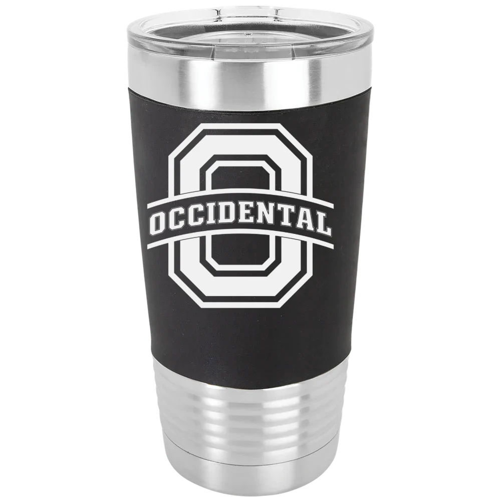 Occidental College Polar Camel 20 oz. Silicone Grip Tumbler with Standard Lid