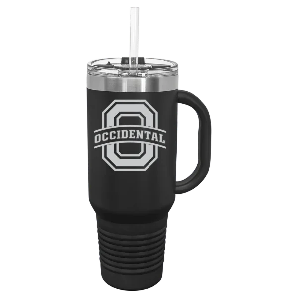 Occidental College Polar Camel 40 oz. Travel Mug with Snap Lid & Straw