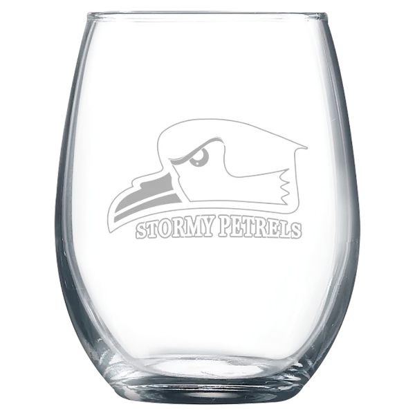 Oglethorpe University Polar Camel 9 oz. Stemless Wine Glass