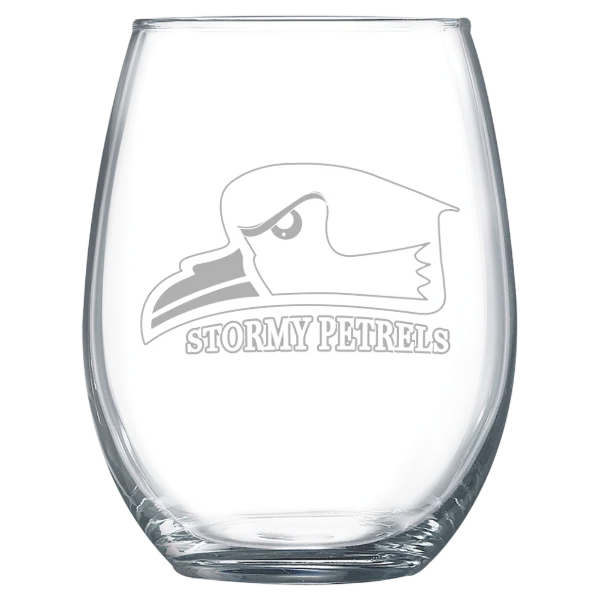 Oglethorpe University Polar Camel 15 oz. Stemless Wine Glass