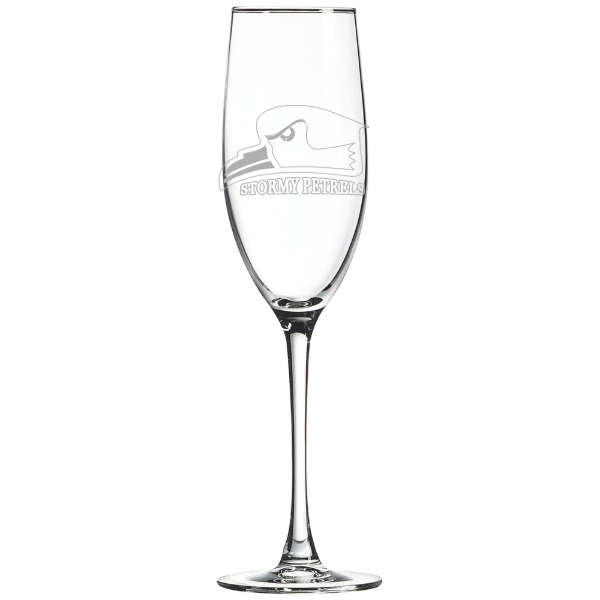 Oglethorpe University Polar Camel 8 oz. Champagne Flute