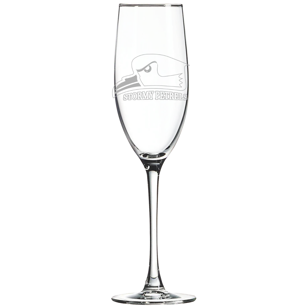 Oglethorpe University Polar Camel 8 oz. Champagne Flute