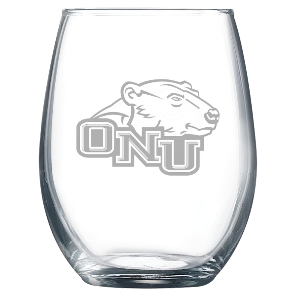 Ohio Northern University Polar Camel 9 oz. Stemless Wine Glass