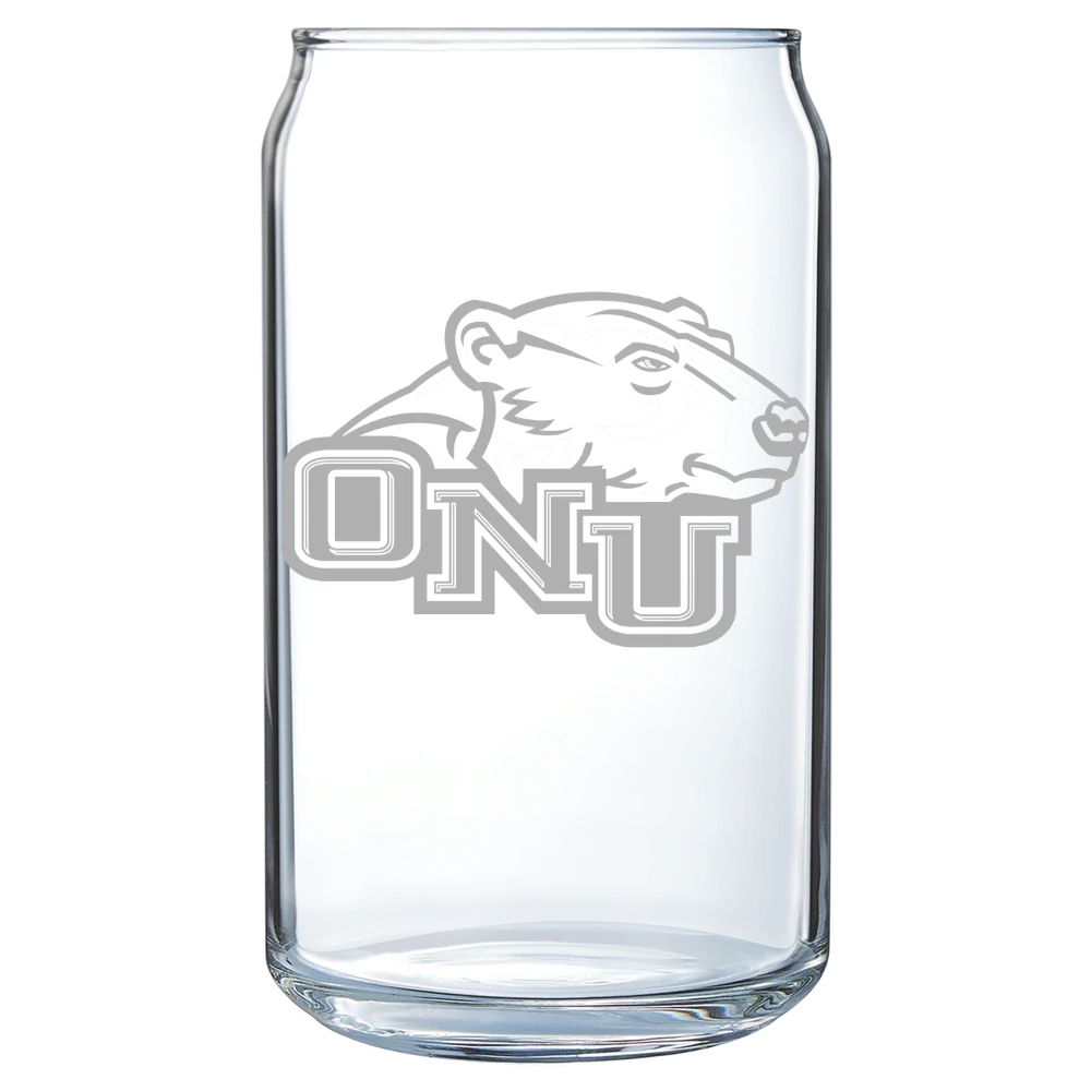 Ohio Northern University Polar Camel 16 oz. Can Glass
