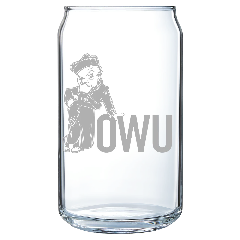 Ohio Wesleyan University Polar Camel 16 oz. Can Glass