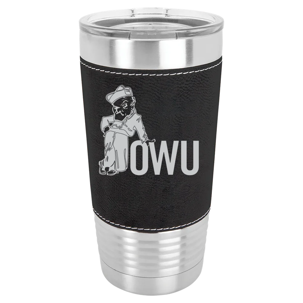 Ohio Wesleyan University Polar Camel 20 oz. Leatherette Grip Tumbler with Standard Lid