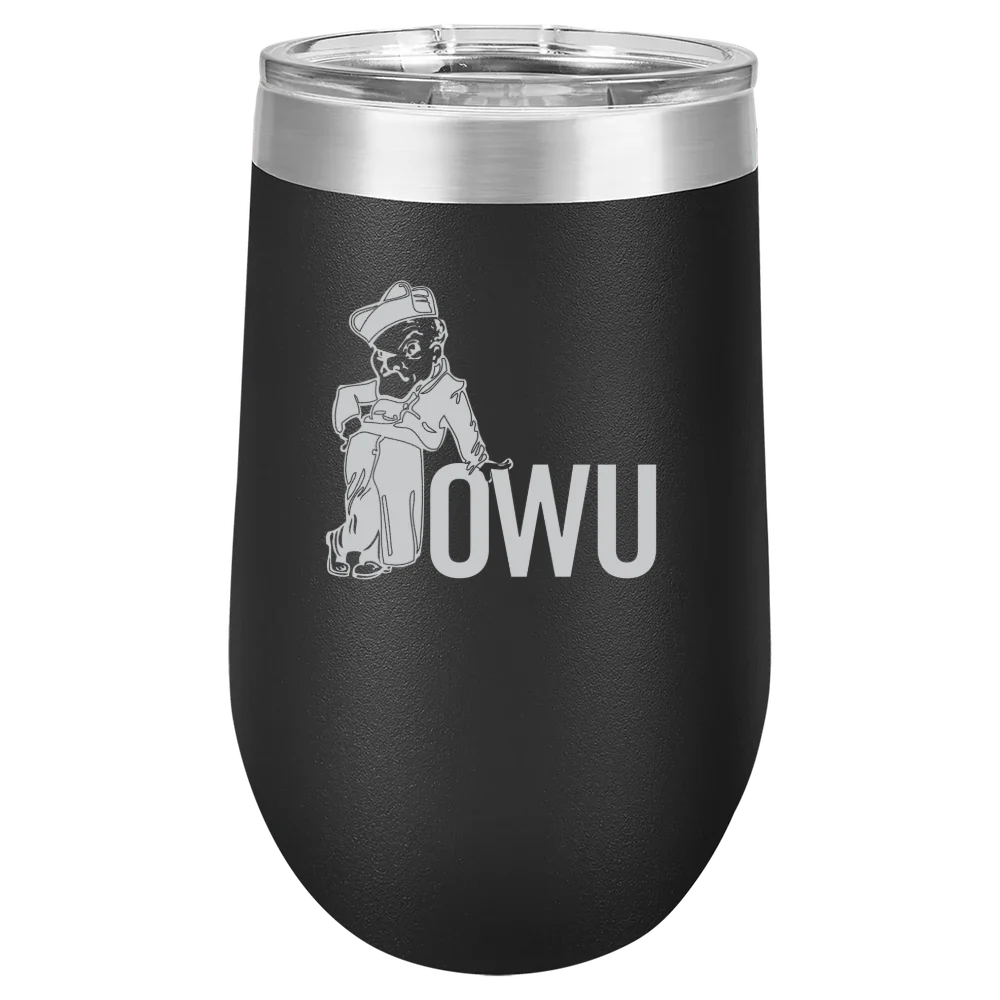 Ohio Wesleyan University Polar Camel 16 oz. Stemless Wine Tumbler