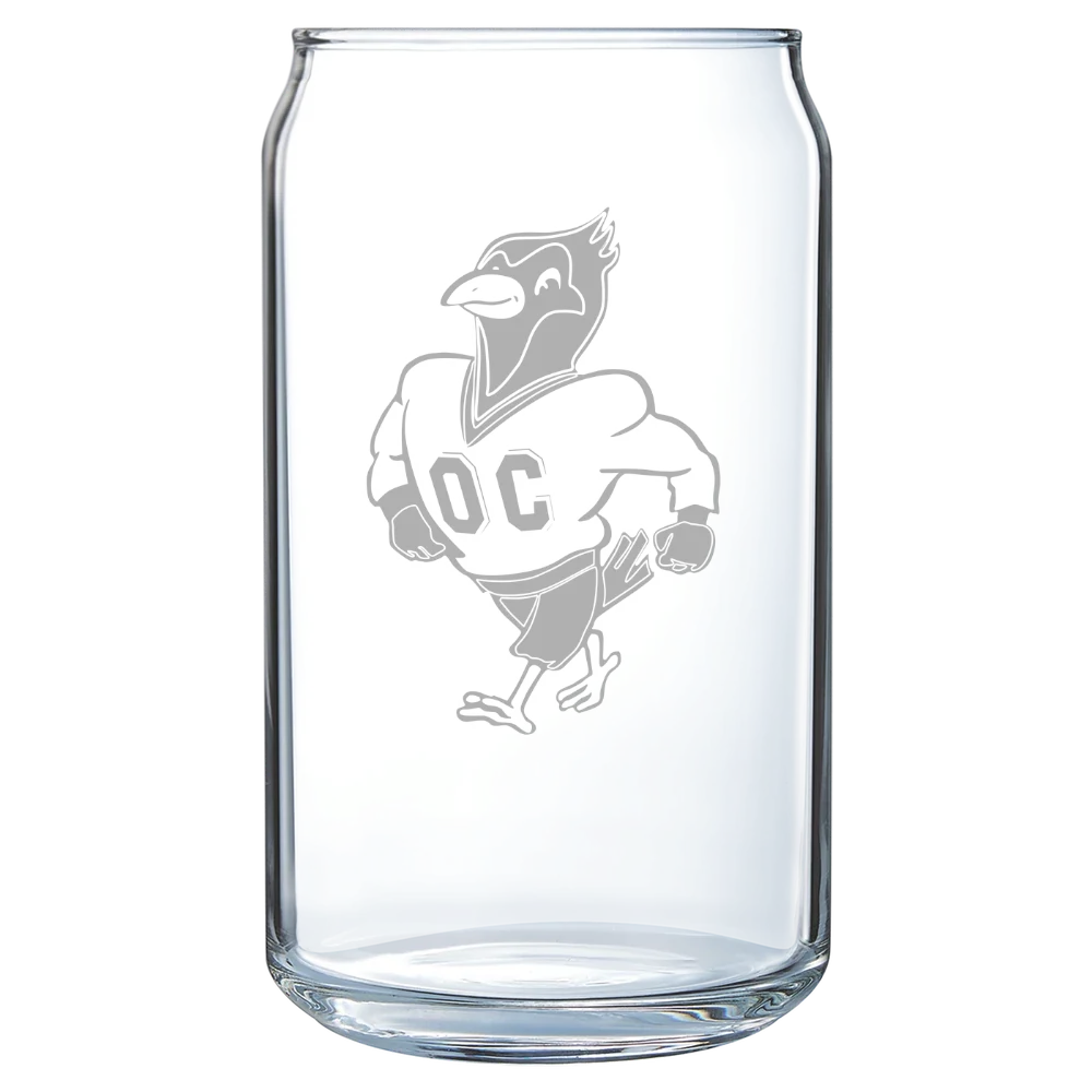 Otterbein University Polar Camel 16 oz. Can Glass
