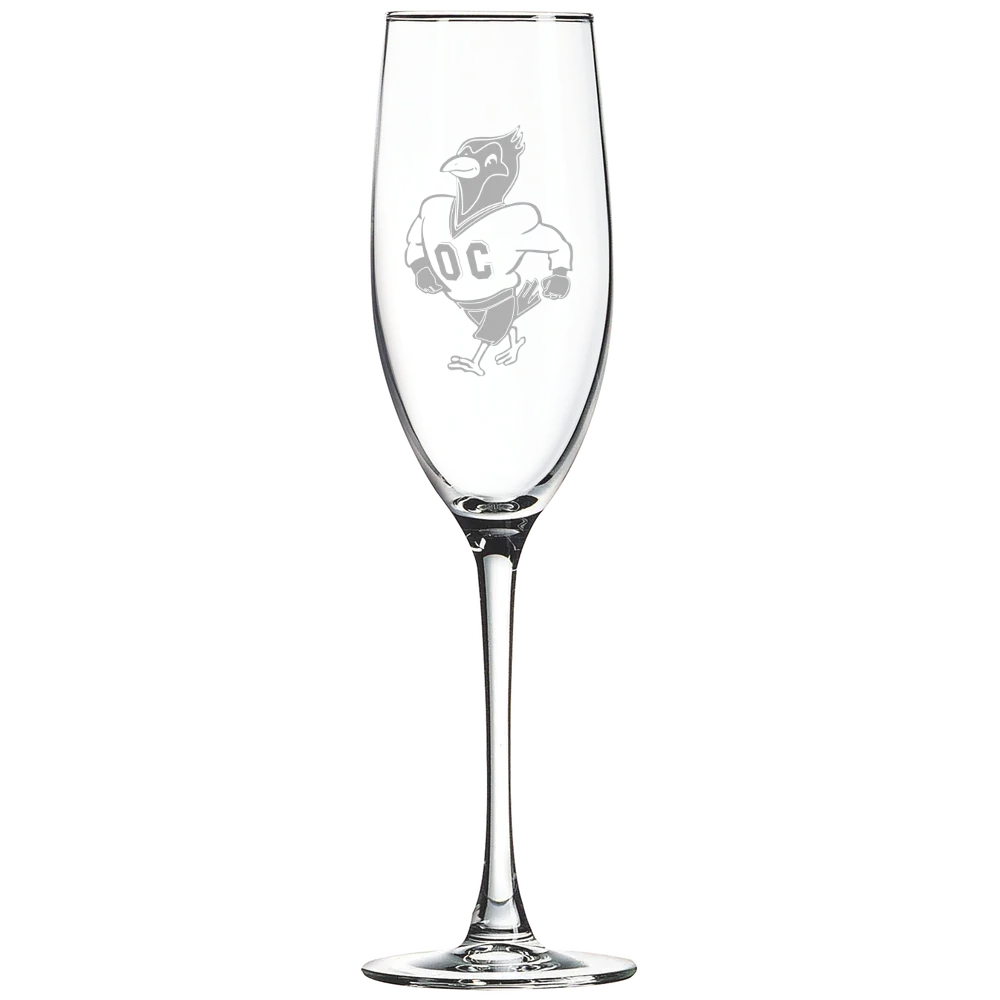 Otterbein University Polar Camel 8 oz. Champagne Flute