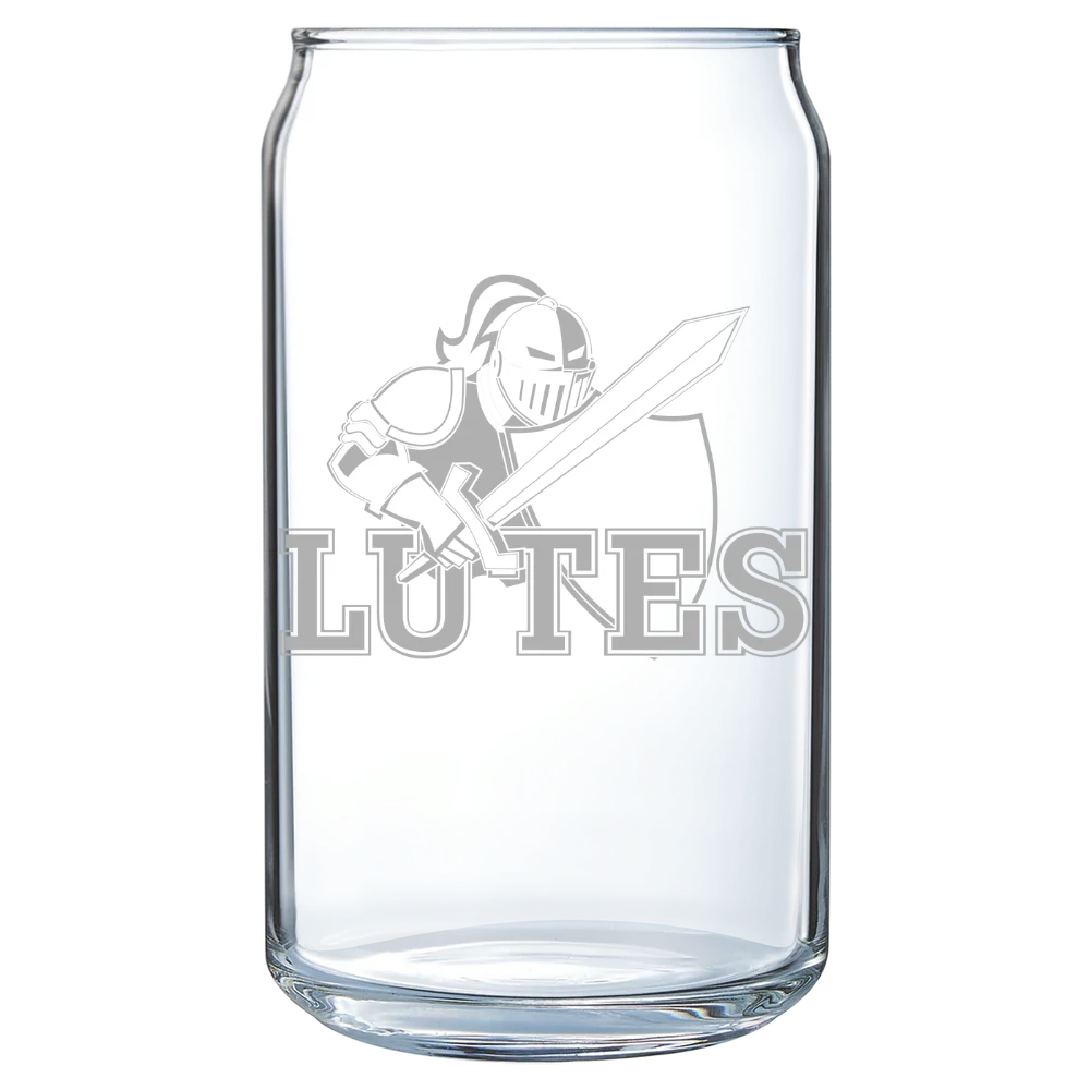 Pacific Lutheran University Polar Camel 16 oz. Can Glass