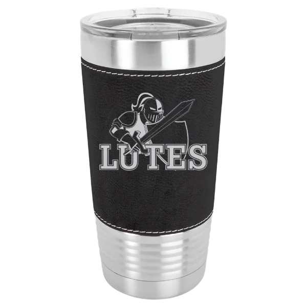 Pacific Lutheran University Polar Camel 20 oz. Leatherette Grip Tumbler with Standard Lid