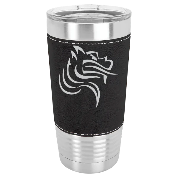 Pacific University (Oregon) Polar Camel 20 oz. Leatherette Grip Tumbler with Standard Lid