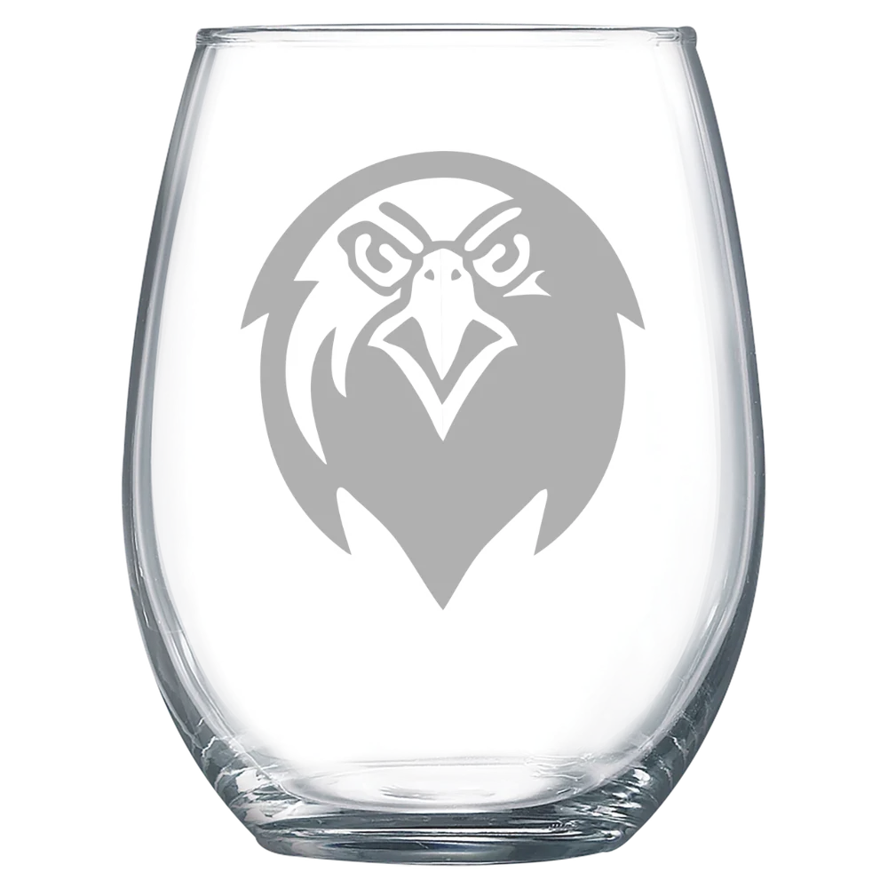 Pfeiffer University Polar Camel 15 oz. Stemless Wine Glass