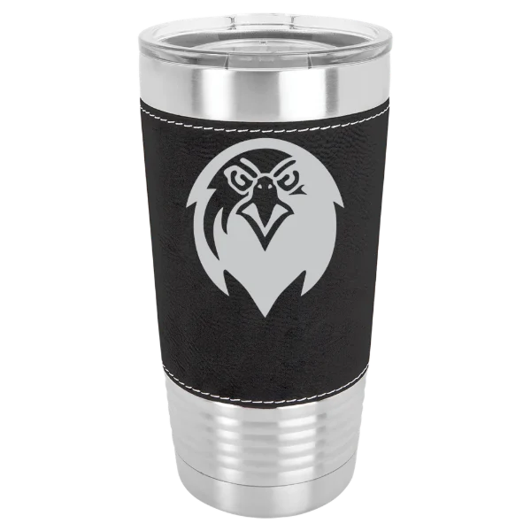 Pfeiffer University Polar Camel 20 oz. Leatherette Grip Tumbler with Standard Lid