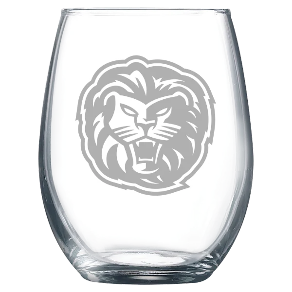 Piedmont University Polar Camel 9 oz. Stemless Wine Glass
