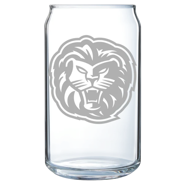 Piedmont University Polar Camel 16 oz. Can Glass