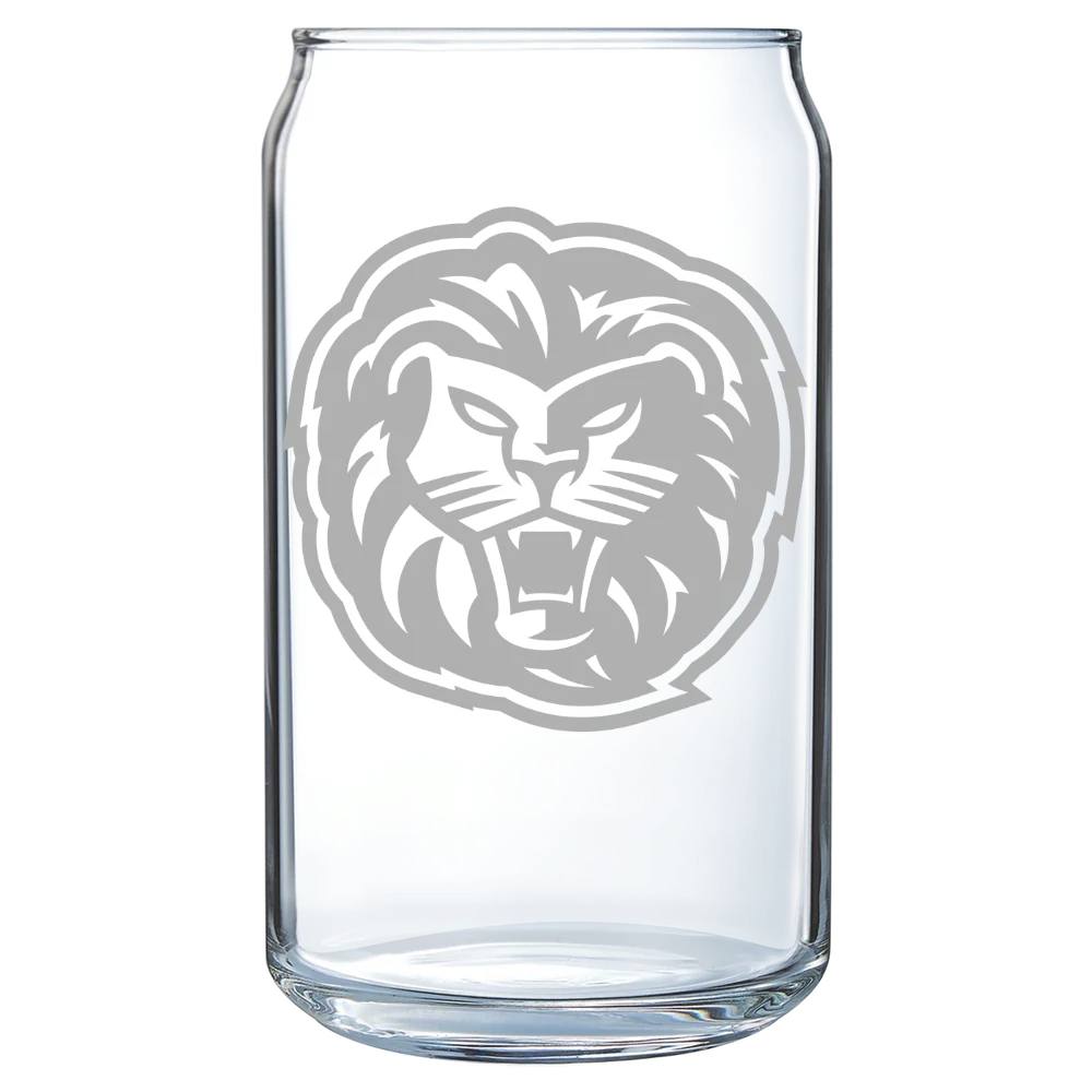 Piedmont University Polar Camel 16 oz. Can Glass