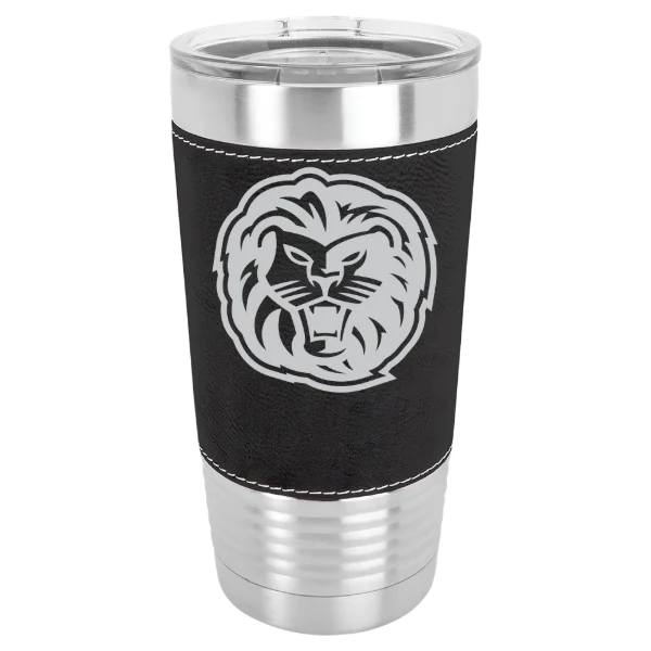 Piedmont University Polar Camel 20 oz. Leatherette Grip Tumbler with Standard Lid