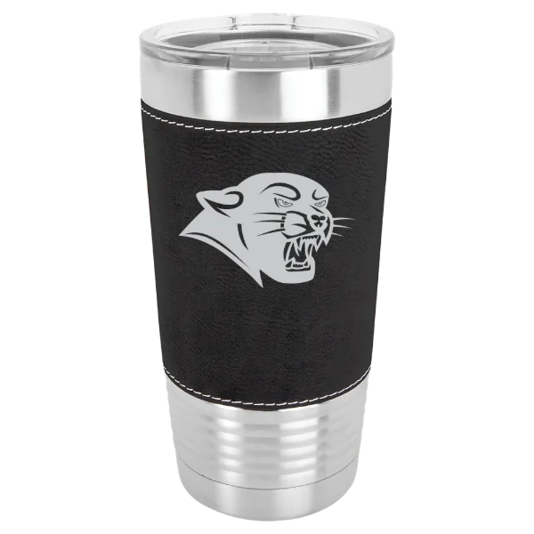 Plymouth State University Polar Camel 20 oz. Leatherette Grip Tumbler with Standard Lid
