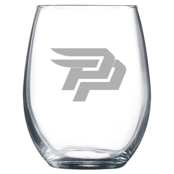 Pomona-Pitzer Colleges Polar Camel 9 oz. Stemless Wine Glass