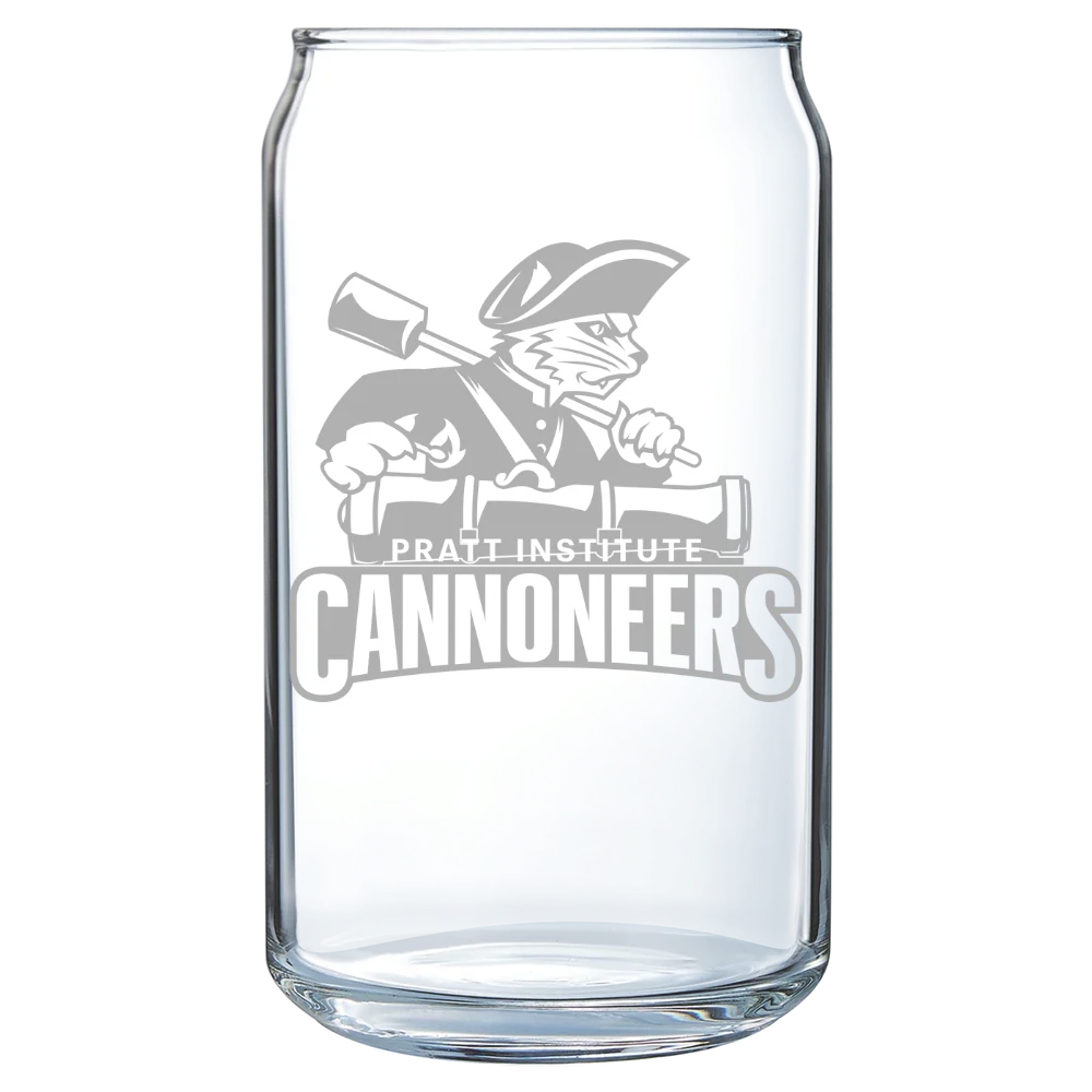 Pratt Institute Polar Camel 16 oz. Can Glass