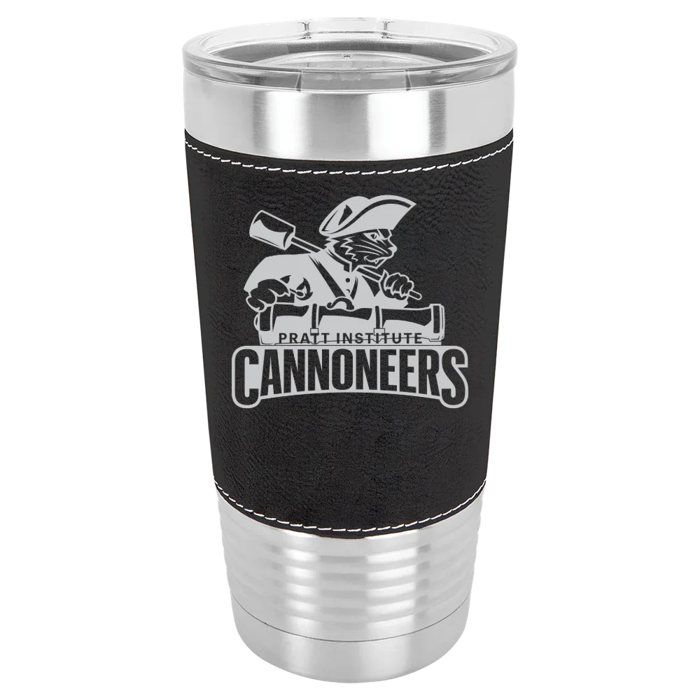 Pratt Institute Polar Camel 20 oz. Leatherette Grip Tumbler with Standard Lid