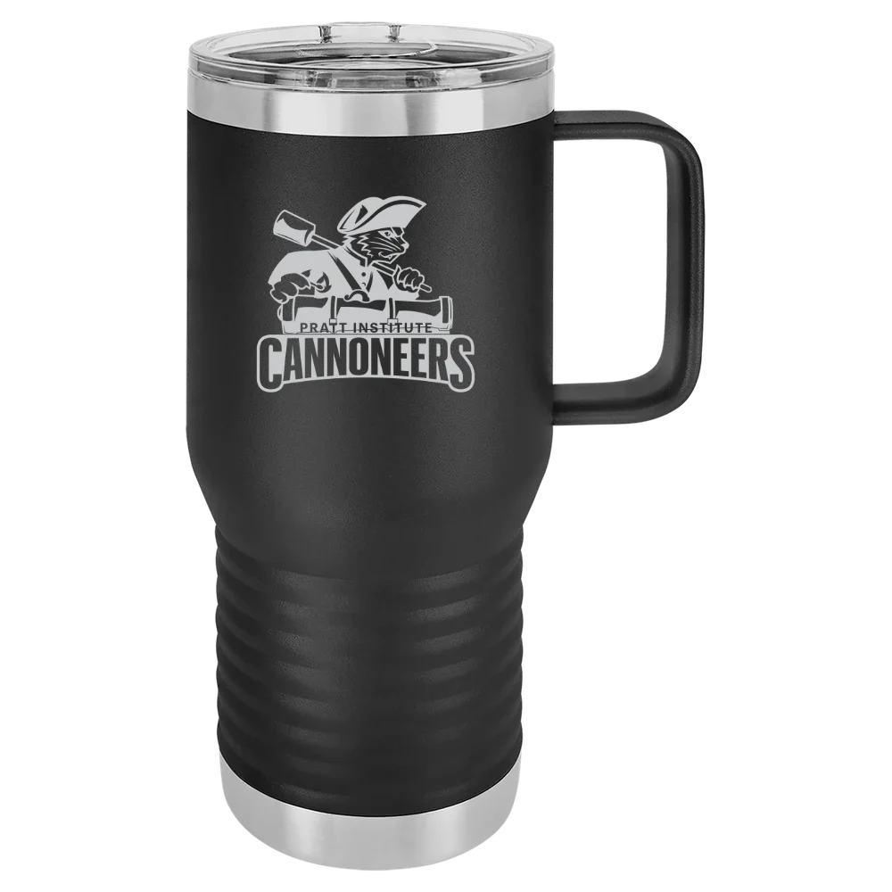 Pratt Institute Polar Camel 20 oz. Travel Mug with Slider Lid