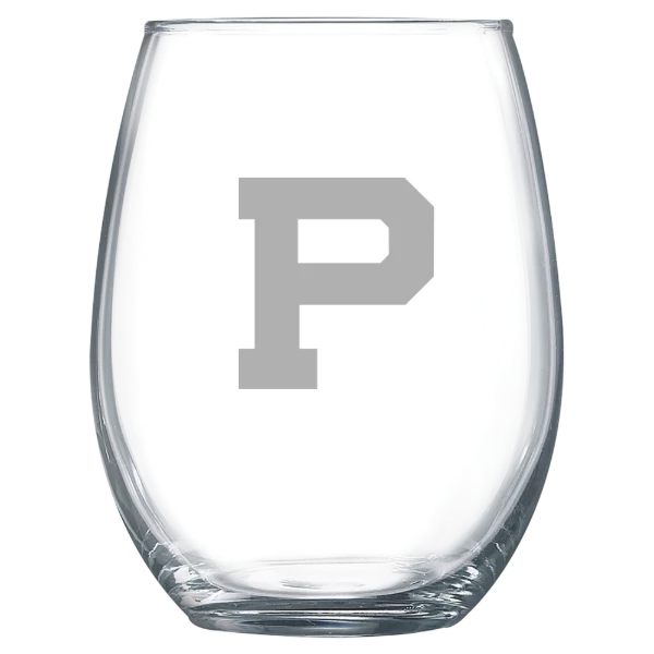 Principia College Polar Camel 15 oz. Stemless Wine Glass