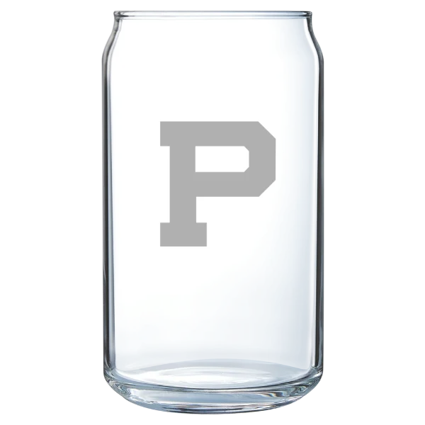 Principia College Polar Camel 16 oz. Can Glass