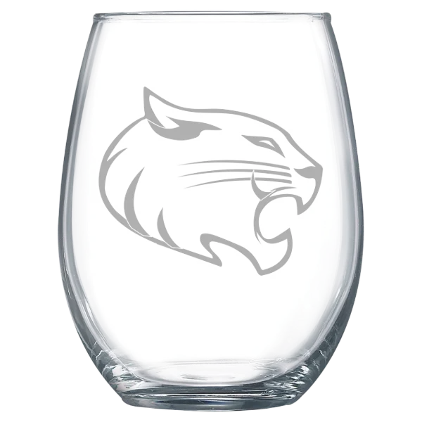 Randolph College Polar Camel 15 oz. Stemless Wine Glass