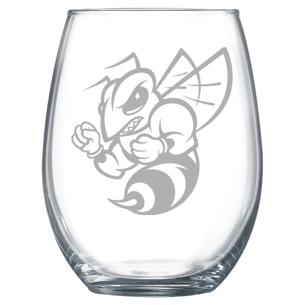 Randolph-Macon College Polar Camel 15 oz. Stemless Wine Glass