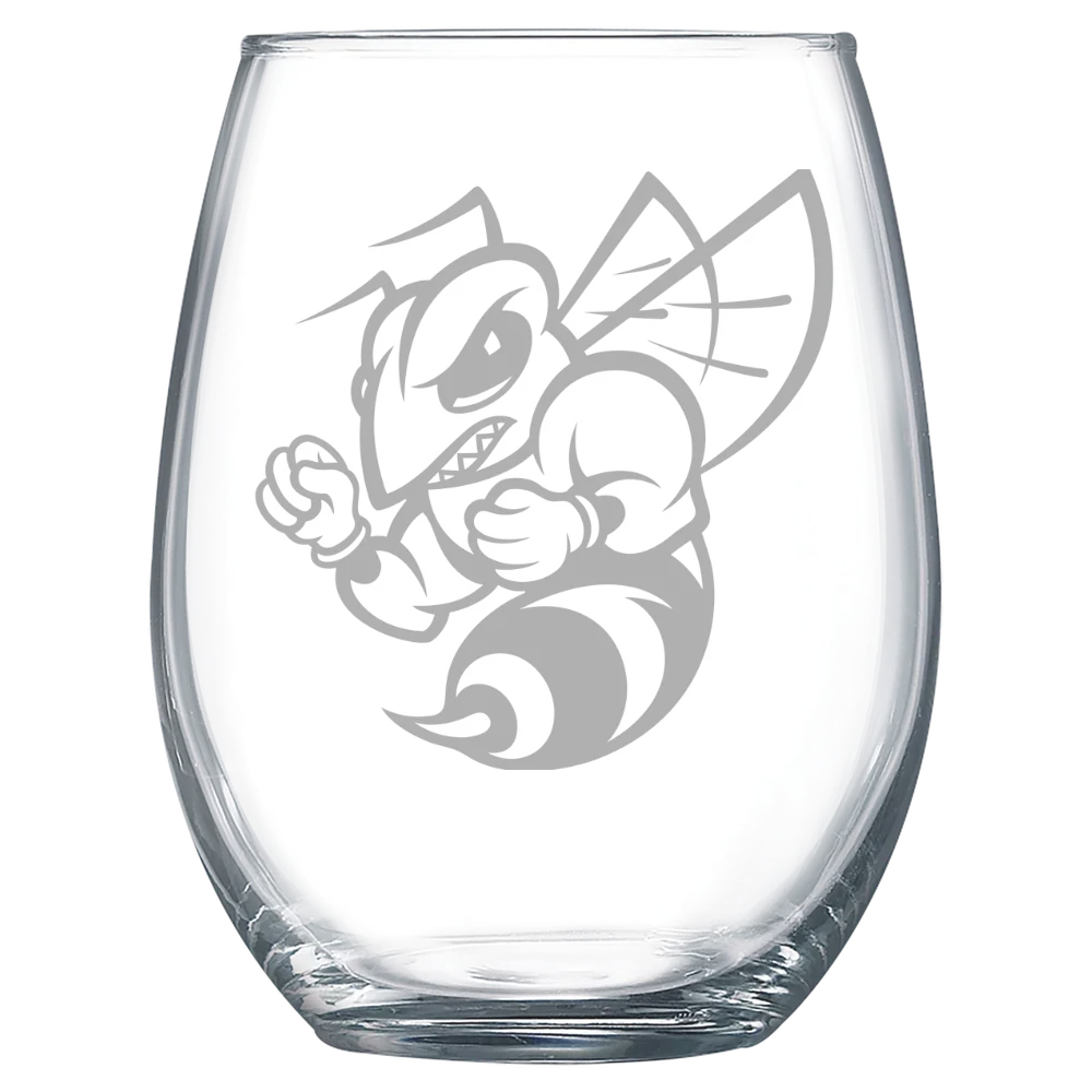 Randolph-Macon College Polar Camel 15 oz. Stemless Wine Glass