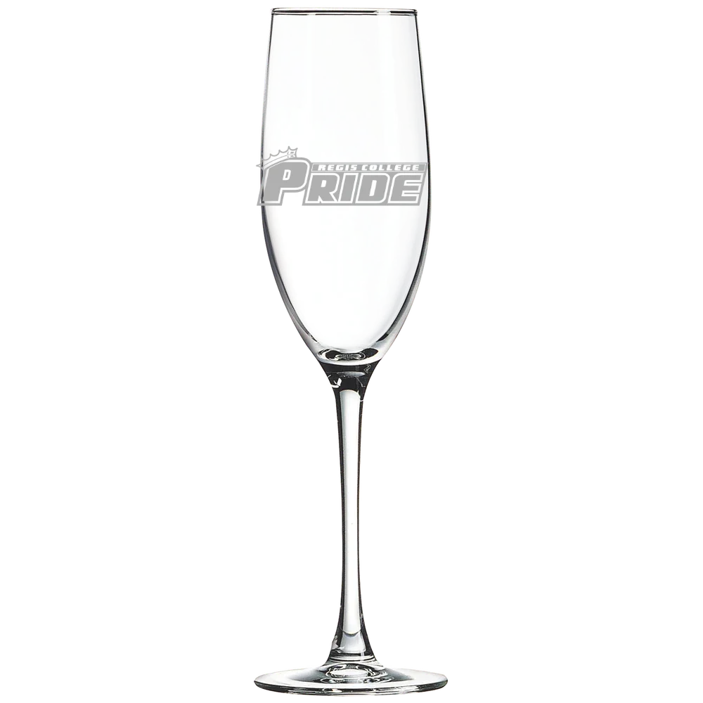 Regis College (Massachusetts) Polar Camel 8 oz. Champagne Flute
