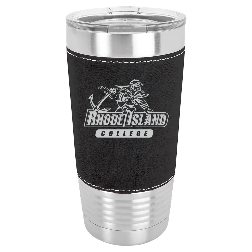 Rhode Island College Polar Camel 20 oz. Leatherette Grip Tumbler with Standard Lid