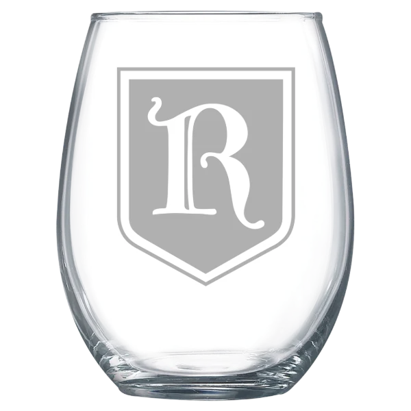 Rhodes College Polar Camel 15 oz. Stemless Wine Glass