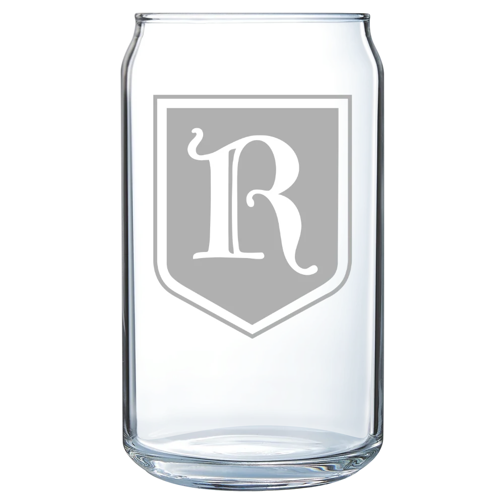 Rhodes College Polar Camel 16 oz. Can Glass
