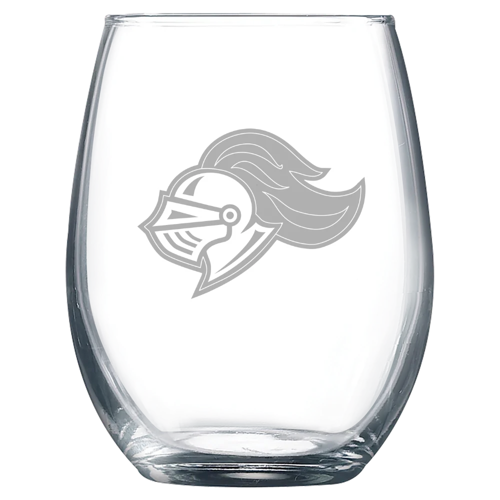 Rivier University Polar Camel 9 oz. Stemless Wine Glass