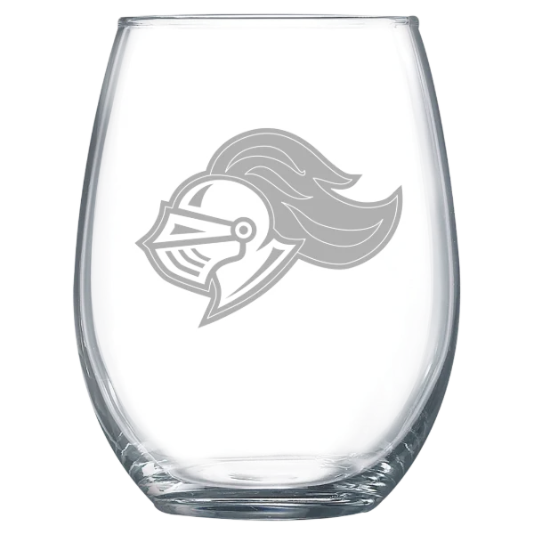Rivier University Polar Camel 15 oz. Stemless Wine Glass