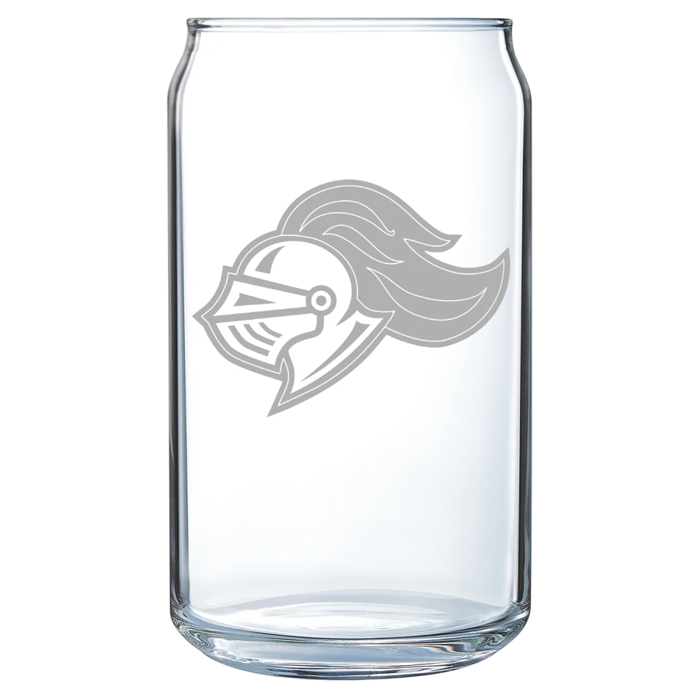 Rivier University Polar Camel 16 oz. Can Glass