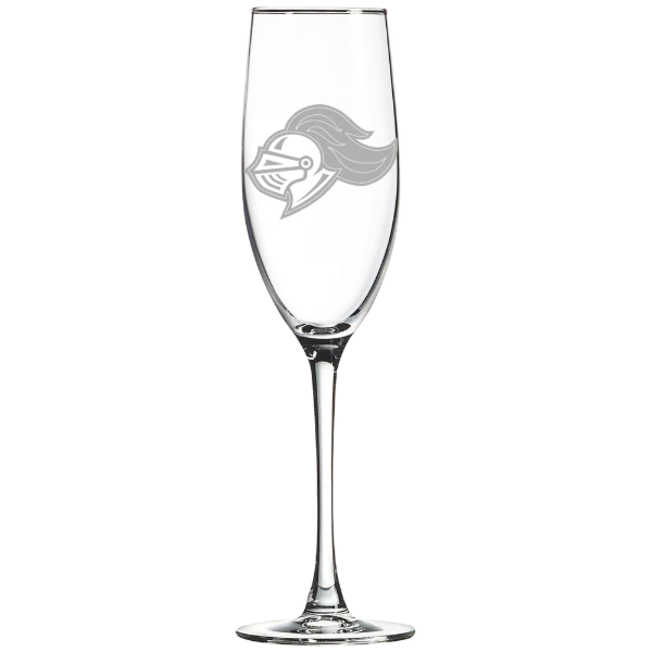 Rivier University Polar Camel 8 oz. Champagne Flute