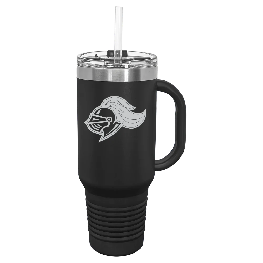 Rivier University Polar Camel 40 oz. Travel Mug with Snap Lid & Straw
