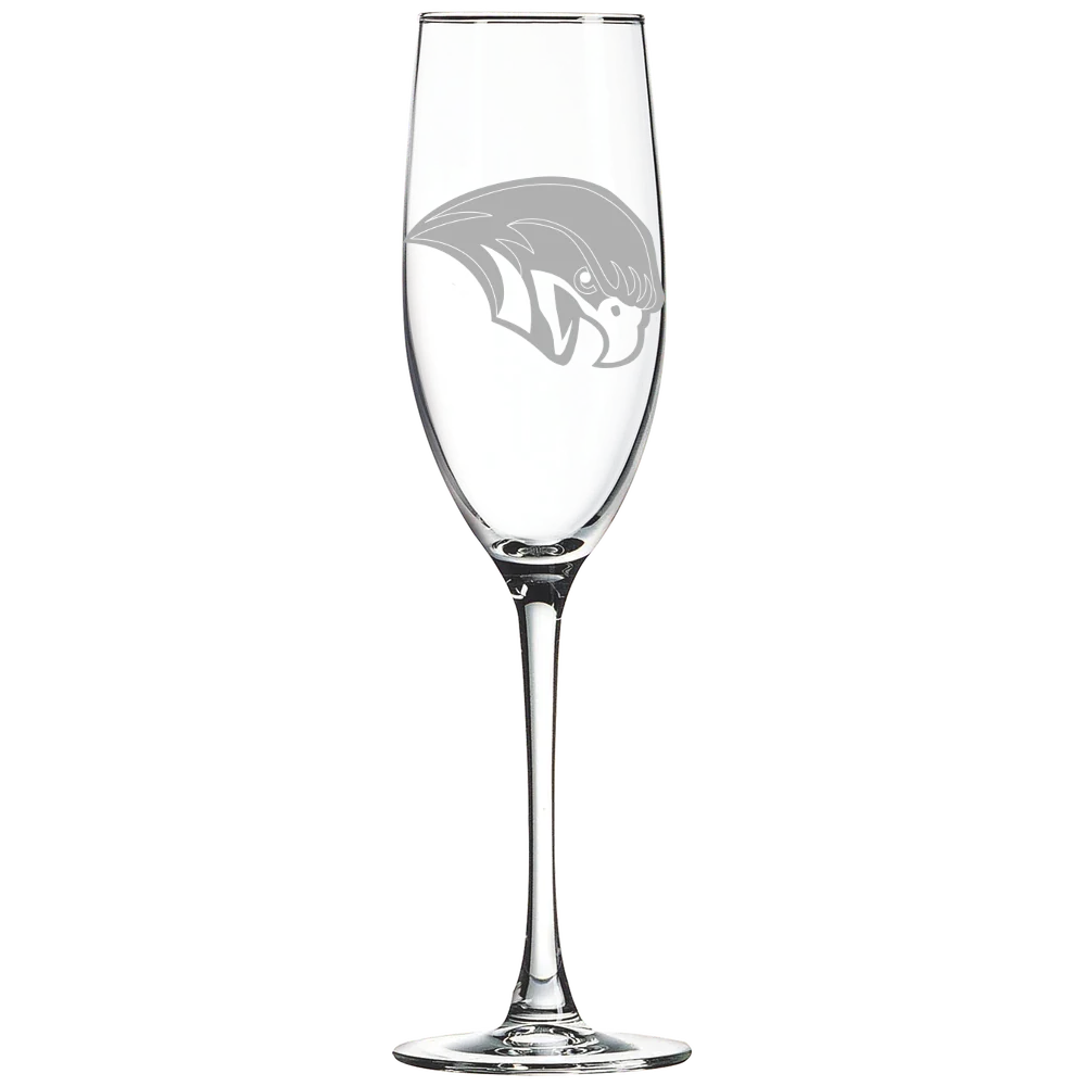 Roanoke College Polar Camel 8 oz. Champagne Flute