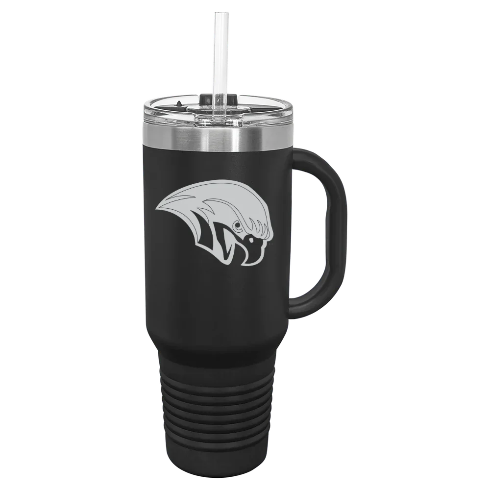 Roanoke College Polar Camel 40 oz. Travel Mug with Snap Lid & Straw