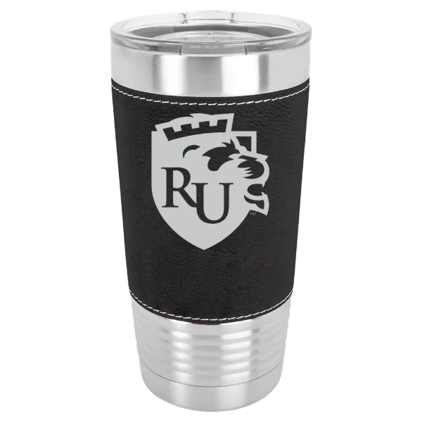 Rockford University Polar Camel 20 oz. Leatherette Grip Tumbler with Standard Lid