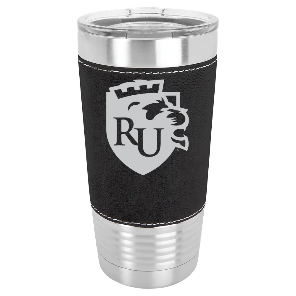 Rockford University Polar Camel 20 oz. Leatherette Grip Tumbler with Standard Lid